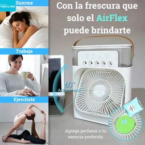 VENTILADOR PORTÁTIL CON HUMIDIFICADOR AIRE FRÍO